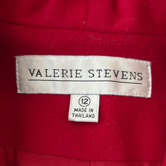 Vintage VALERIE STEVENS Wool & Cashmere Blend Long Boxy Blazer, Size 12 - Picture 8 of 10